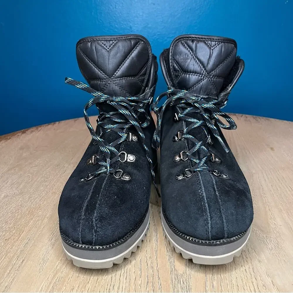 UGG Birch Women’s Snow Boots Black Suede Waterproof Lined Insulated Size 9